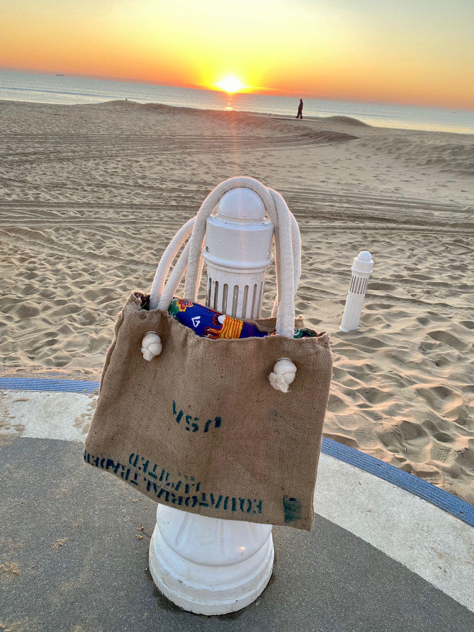 handmade; burlap tote bag; grocery bag; sustainable; mellobeans; mellobeansmobile; virginia beach; chesapeake; coffee near me; reuse coffee; reuse material; 100% handmade; accessory bag; tote bag; burlap bag